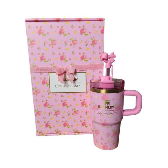 Stanley 1913 x LoveShackFancy Quencher H2.O FlowState Tumbler with Handle 20 OZ - Picture 1 of 6